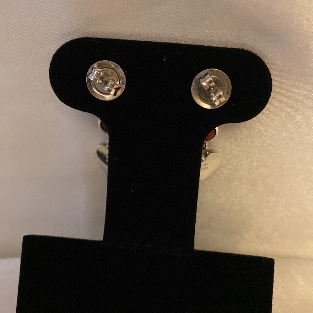 Gucci sterling silver heart drop earrings - Picture 2 of 6